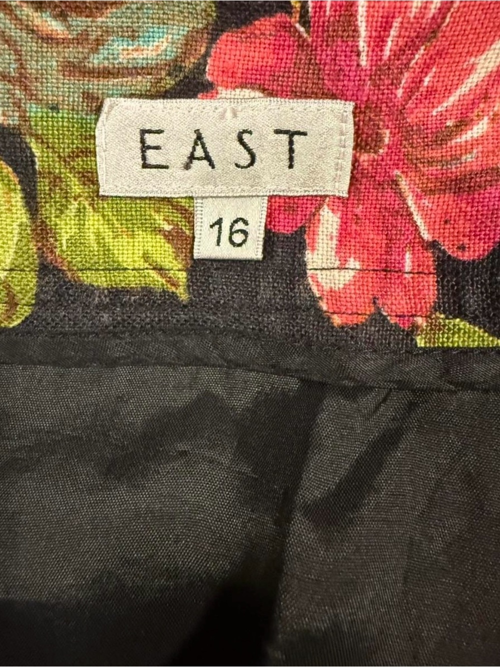 East / East 5th Floral midi skirt a-line size 16 - Picture 4 of 6